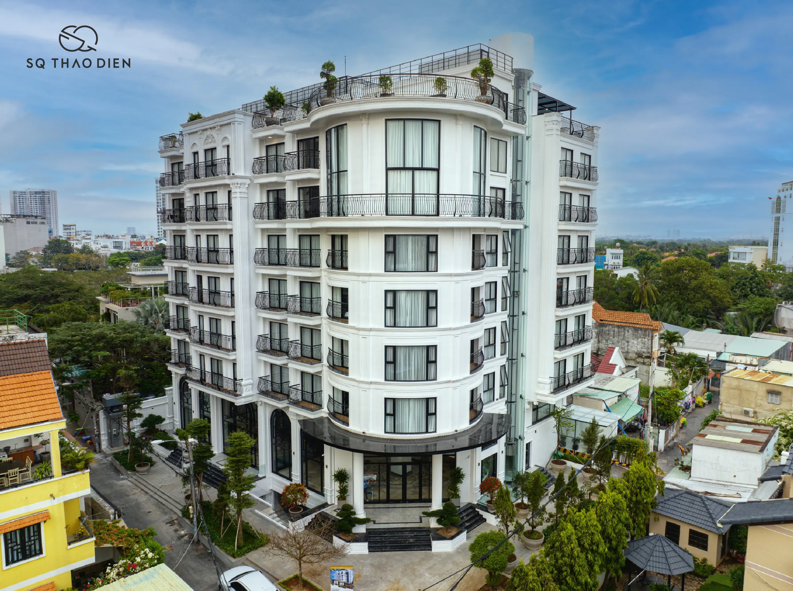 Spacious Balcony One Bedroom SQ Thao Dien Serviced Apartment For Rent in HCMC 65sqm 1,150 USD/month